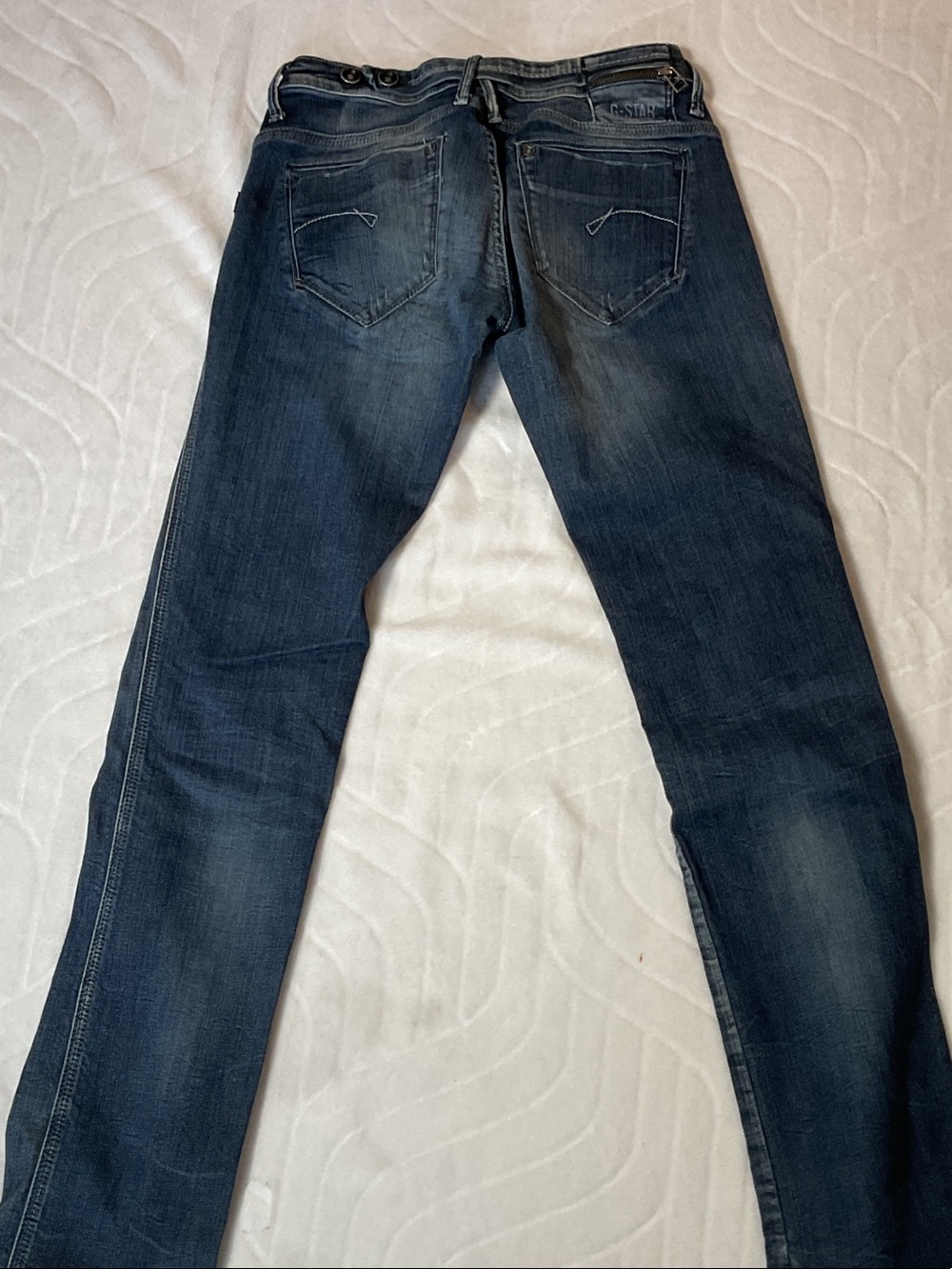 Men's Slim Dark Blue Denim Jeans